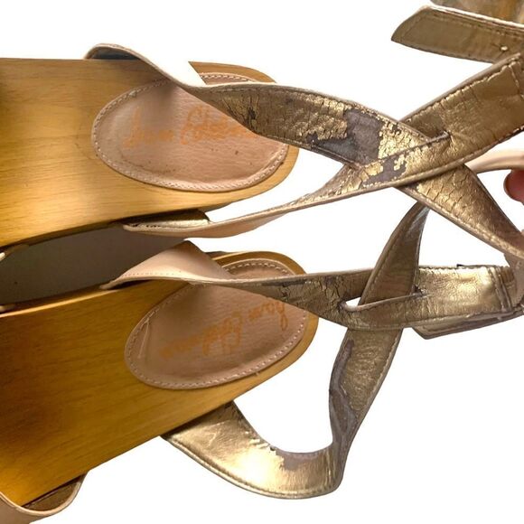 Sam Edelman Leather Wooden Flatforms - Picture 6 of 7